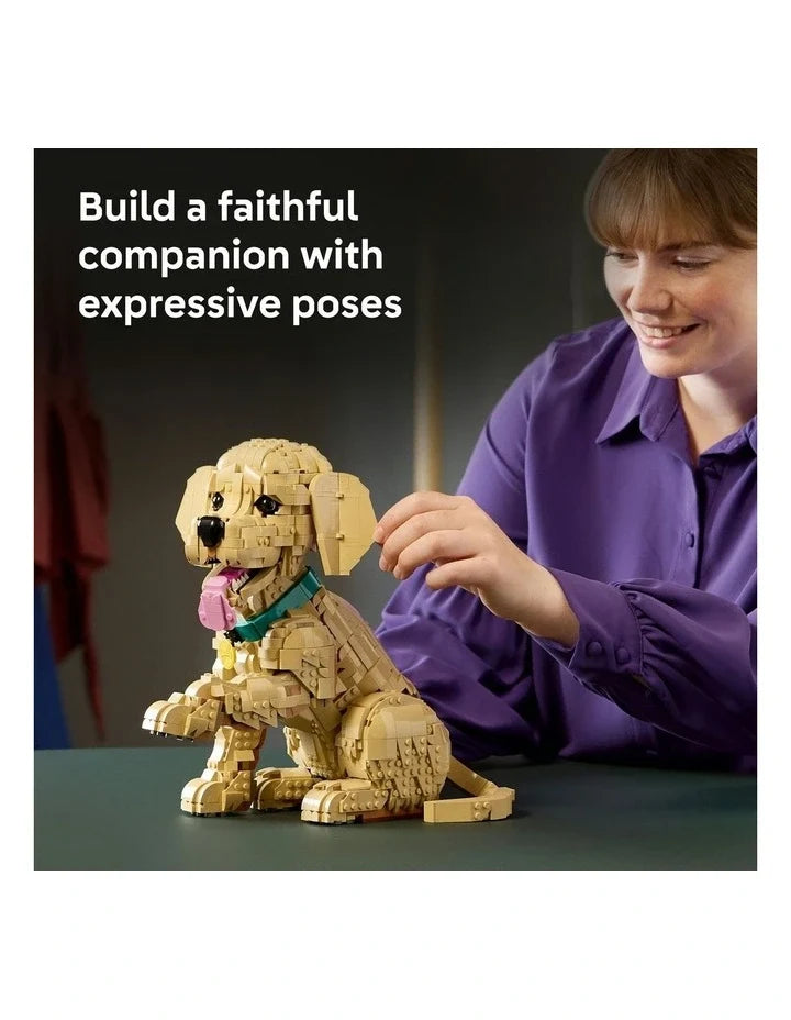 LEGO Icons Golden Retriever Puppy 11384