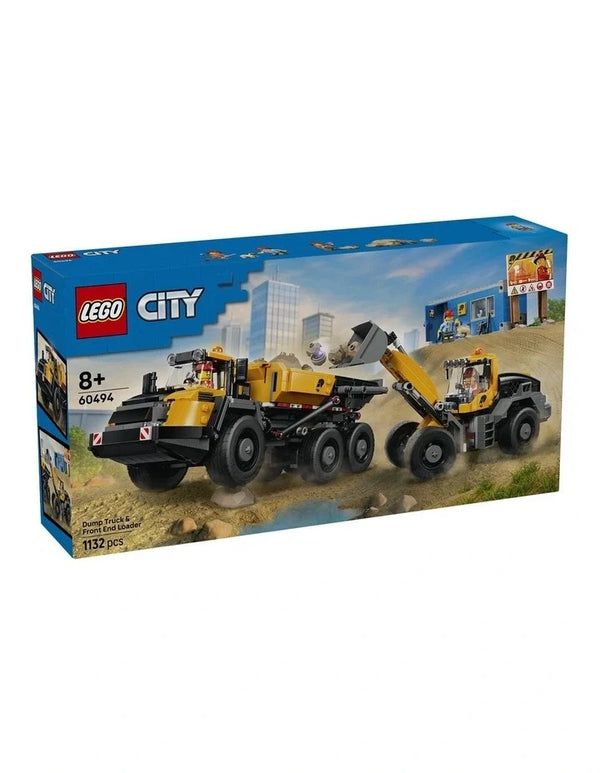 LEGO City Dump Truck & Front End Loader Building Set 60494