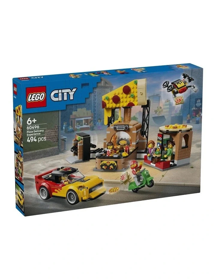 LEGO City Pizza Delivery Experience With Vehicles Playset 60496