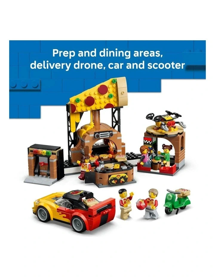 LEGO City Pizza Delivery Experience With Vehicles Playset 60496