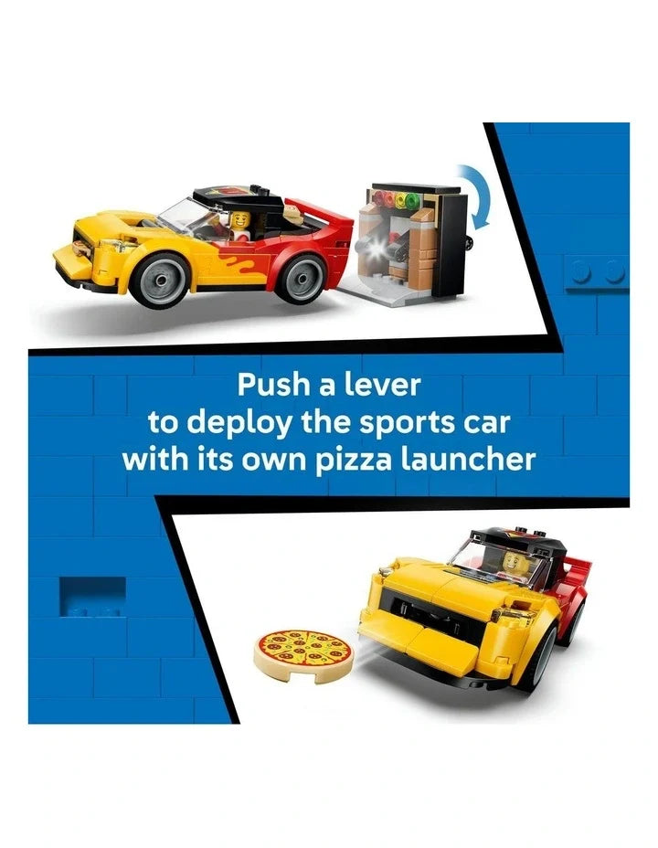 LEGO City Pizza Delivery Experience With Vehicles Playset 60496