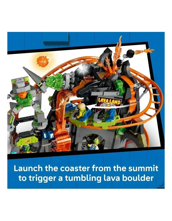LEGO City Lava Land Roller Coaster Park 60501