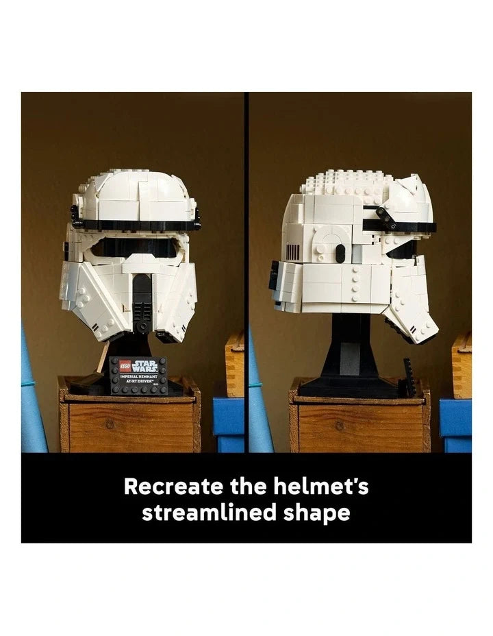 LEGO Star Wars TM Imperial Remnant At-Rt Driver Helmet Building Set 75458