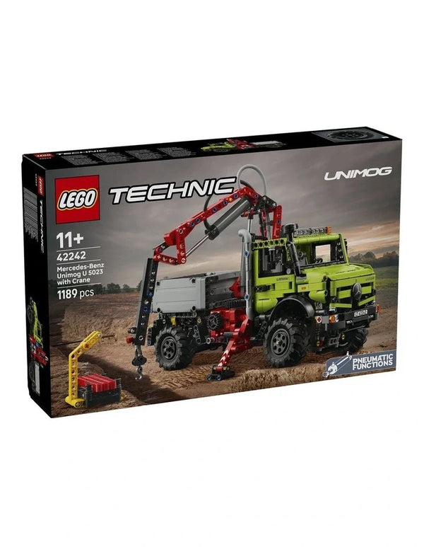 LEGO Technic Mercedes-Benz Unimog U 5023 with Crane Model Building 42242